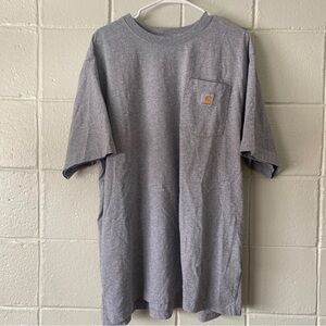Size XL: Grey Carhartt Short Sleeve Shirt